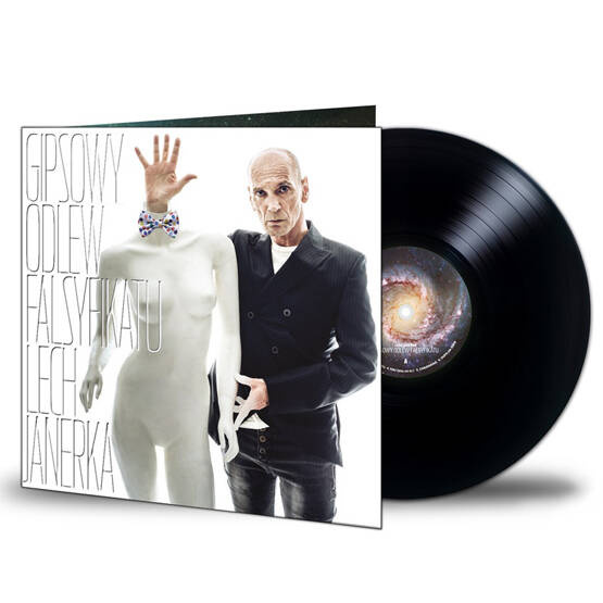 Gipsowy odlew falsyfikatu (LP, czarny winyl)